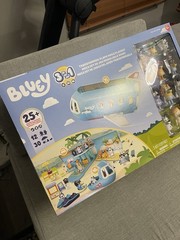 New Bluey 3-IN-1 Transforming Plane Mega Playset Ultimate Family Trip 42 Pieces