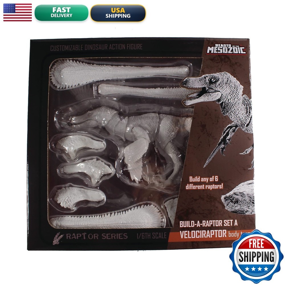 Beasts of the Mesozoic Velociraptor Build-a-Raptor 1:18 Scale Figure Set A