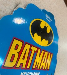BATMAN KEYCHAINS (1989 Applause) — Cardboard Store Promo DIsplay