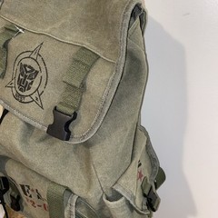 Transformers Universal Studio Military Style Nest Backpack Cosplay Read As is
