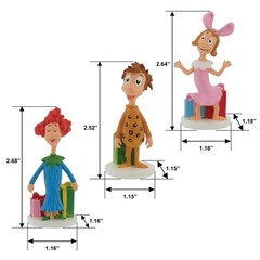 Grinch Village Figures Set Whoville Whos Cindy Lou Max 6pc Christmas Figurines