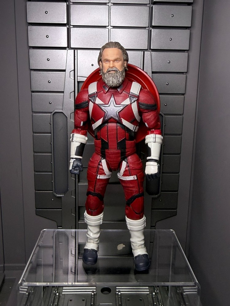 Marvel Legends Red Guardian FODDER 6″ Loose from Melina 2-Pack, shield peg dmg