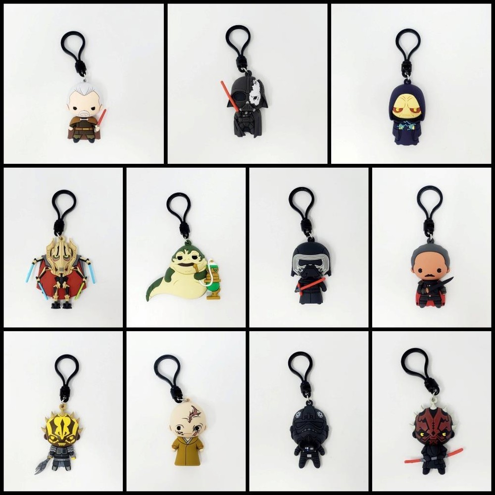 Star Wars Series 6 Year Of Dark Side Character Figural 3D Bag Clip – YOU CHOOSE!