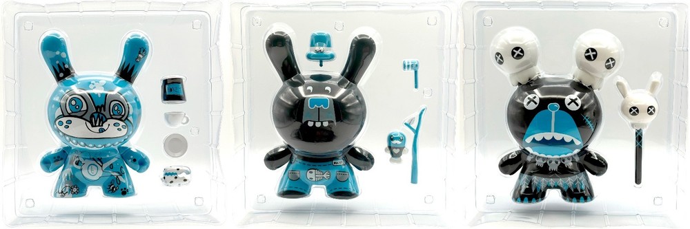 Kidrobot 3 Bears: Tea Jon Burgerman | Uncle Bucky Tado | Zulu Mong Ilovedust
