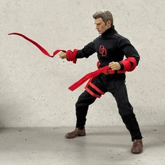 PB-DD-NW-BK: 1/12 Black Daredevil Outfit Set for 6″ Nota NT-01 NWToys NW02 Body