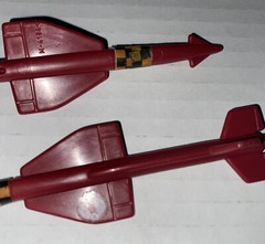 2 LOT GI Joe Cobra Hydro Sled Missile Vehicle Parts ONLY ARAH 1986 Vintage 1980s