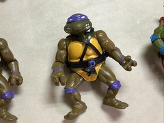 Teenage Mutant Ninja Turtles TMNT Vintage 18 Total Figures 6 Are Soft Heads.