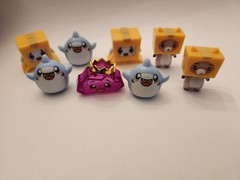 Lot of 8 Lankybox Mini Figures FOXY, BOXY, King Ruby ROCKY, THICC Shark SHARK
