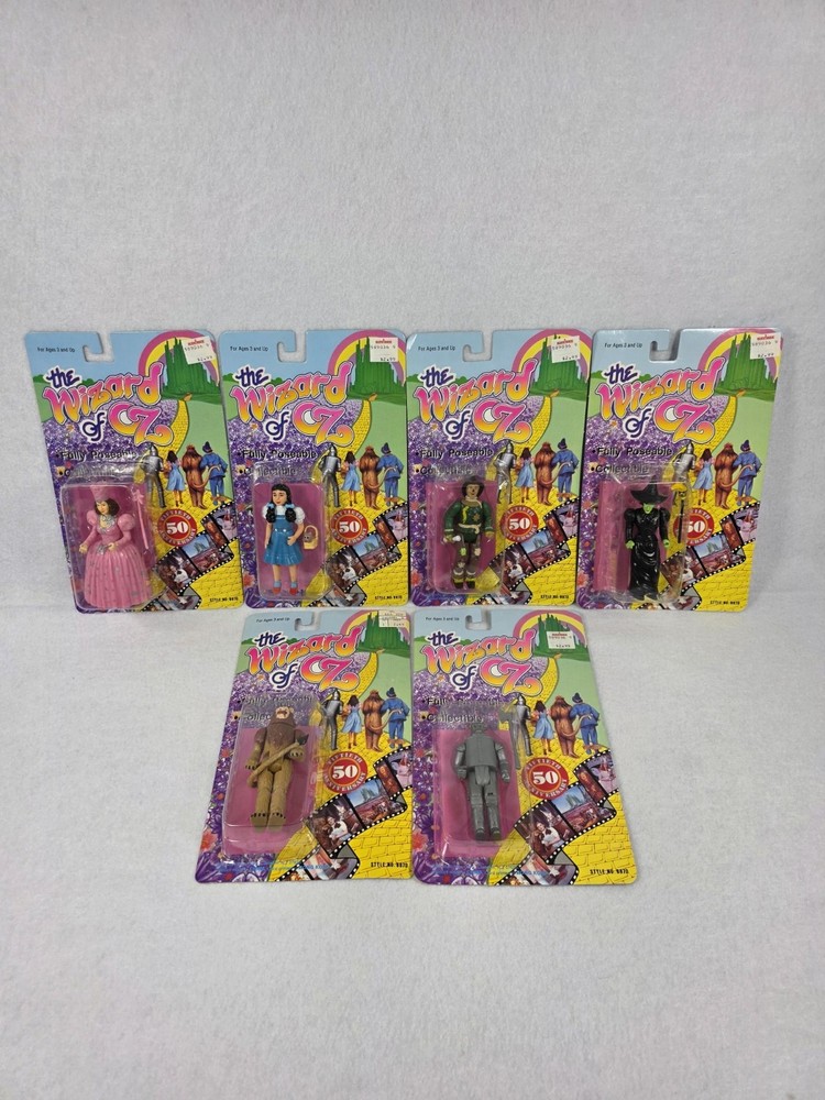 VTG 1988 The Wizard of Oz Action Figure Toy (Lot Of 6) 50th Anniv Fully Poseble