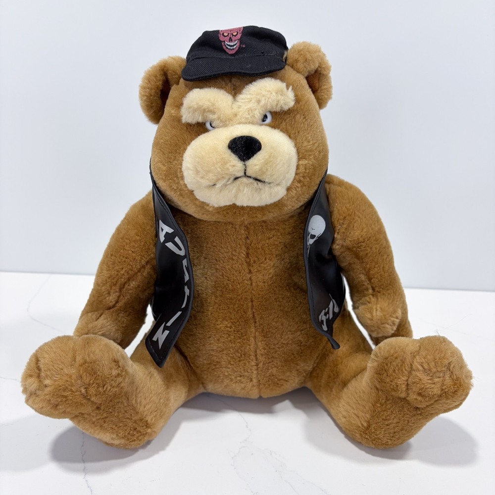 WWF Idea Factory Stone Cold Steve Austin 10″ Plush Bear 2001 Souvenir Rare WWE