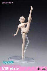 86TOYS 1/12 T86-ST Flexible 6″ Slim Female Joint Action Figure Head &Body Model