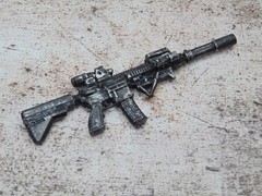 Custom 1:12 Scale Weathered HK 416 Assault Rifle Combo Set for 6″ Marvel Legends