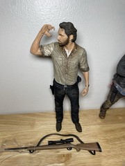 Lot Of 3 Walking Dead McFarlane Toys 9-10in Action Figures Rick Daryl & Micronne