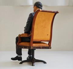 The Godfather Michael Corleone Handmade Model Don Vito Sitting on Chair