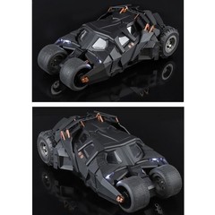 1:18 Alloy Batmobile Model Car 26cm with Lights Sound Fog Spray Collectible Toy