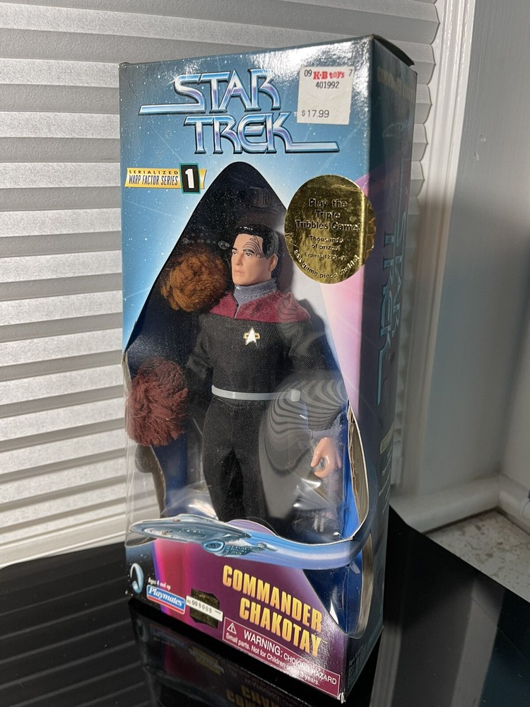 Star Trek Voyager Commander Chakotay 9” Action Figure – Tribbles Variant Chase