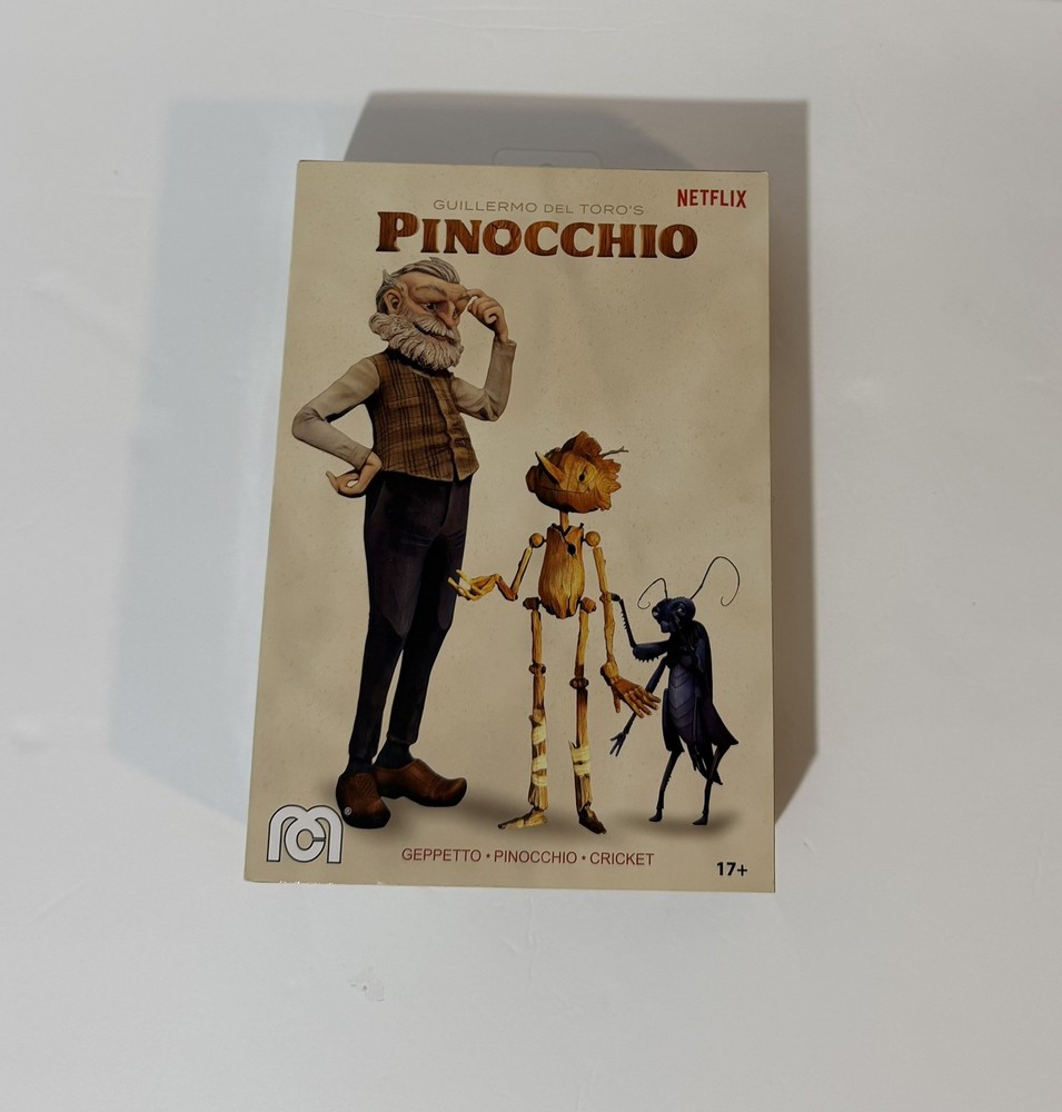 Netflix Pinocchio Del Toros Figure Set Geppetto Cricket LIMITED EDITION NEW 2022
