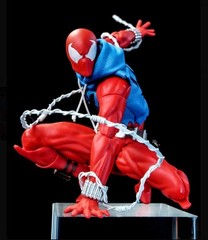 New Mess Toys Scarlet Hero Spider-Man Blue Suit 1/12 Action Figure in Stock Gift