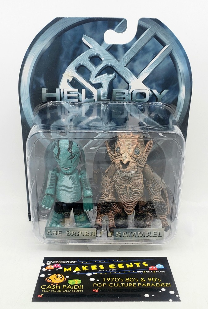 Hellboy Action Figures 2 Pack Abe Sapien & Sammael Mezco MEZ-ITZ 2004 – NEW!