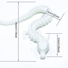 17.72inch 3D Printed Dragon Model,Articulated Animals figure,Toys Home Decor