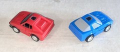 1986 Hasbro Transformers G1 Chase & Freeway Throttlebots-Hi Grade
