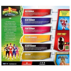 Mighty Morphin Power Rangers Re-Ignition Auto-Morphin 6pk Battle Set GOLDAR NEW