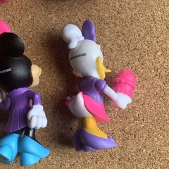 Disney Minnie Daisy PVC Plastic 2.5” Figure Lot of 4