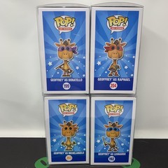 Funko Pop Toys R Us Geoffrey As TMNT Exclusive Complete Set NOT AVAILABLE IN USA