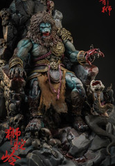 Nottaa Enveloped Yaomo Lion Ridge Cyan Lion Figure Blood Battle+Throne