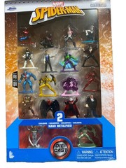 Series 9 Spider-Man Nano Metalfigs Die-Cast-18 Figures-2 Exclusive Jada 2022 NEW
