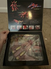 Arcadia Macross 7 Fire Valkyrie VF19 Kai Sound Booster Pre-owned