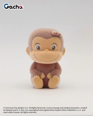 Curious George Osaru Flocky Fuzzy Figures Gachapon (Full 4-Set)