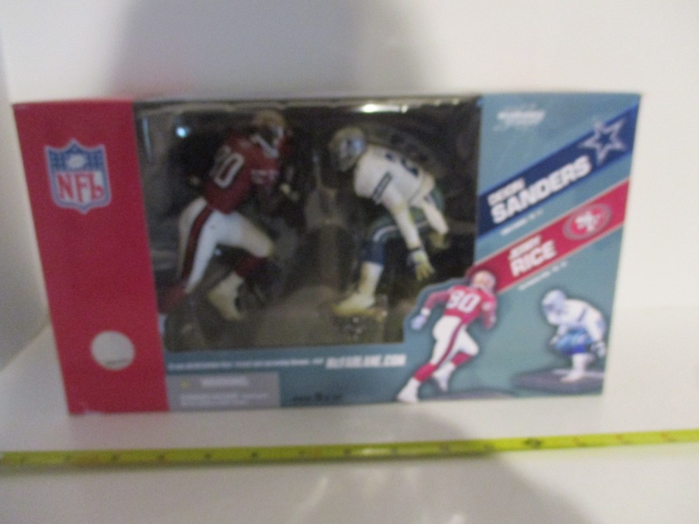 McFarlane Sports Picks Jerry Rice Deion Sanders 2 Figure Set 2005 MISB