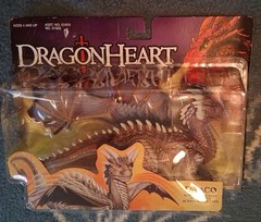 Kenner 1995 DragonHeart Draco 9″ Dragon Power Flap Wings & Action Ready Jaws NIB