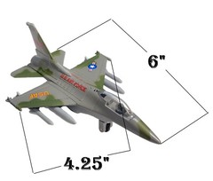 Diecast Pull Back F-16 Fighting Falcon Jets with Pullback Mechanism (6″) Die Ca