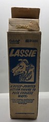 Vtg 1970s Lassie TV Show Toy Dog Gabriel Movable Head Legs Tail Action Figure