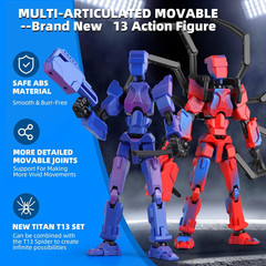 (Assembly Required) T-Spider 13 Action Figure Set -Titan 13 Action Figure with S