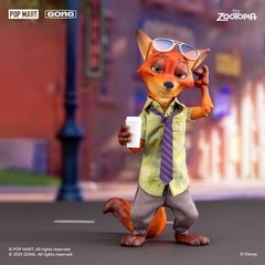 Popmart Gong Zootopia Bunny Best & Nick Wilde Friend Action FIgure In Stock New