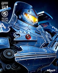 3D Printed Fan Art Gipsy Danger Portrait Bust by Wicked3d