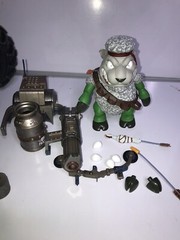 Barnyard Commandos set of 4 loose side of bacon , legger mutton, hy ondahog,