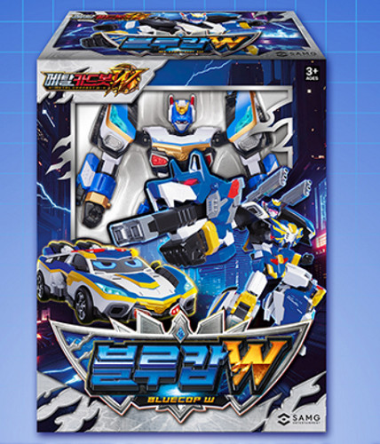 NEW Metal Cardbot W Bluecop W Transforming Robot Figure Car/KOREA