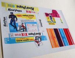 Captain Action Kool Pops Mail Away Package & Card Game Premium 1967 Type Read