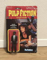 ReAction Figures Pulp Fiction Jules Winnfield Action Figure Boxed w/ Gun