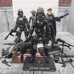 GI Joe ROC 25th Dollar General Black Cobra Trooper Flint Custom Kitbash Lot .