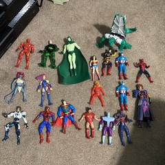 Lot Of 20 Mix Random Action Figures!!!!!!!