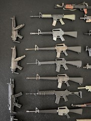 1/6 Scale Weapons Lot. AR-15, M-16, HK SP89, MP5, SL7, AK47 + More
