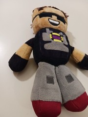 Tube Heroes Sky Does Minecraft Plush Doll Figure YouTube Minecraft Gamer 8″ EUC