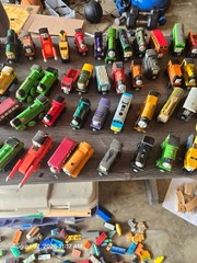 Thomas The Train And Friends Magnetic, Misc Train Cars Wooden Lot everything.
