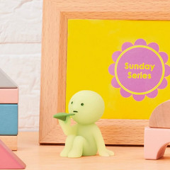 Smiski Glow in The Dark Figure, Sunday Series, Random Style, 1 Pack Blind Box