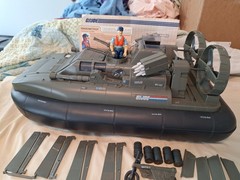 GI Joe 1984 Hovercraft Killer Whale 100% Complete, Unbroken Veins Blueprints 🔥